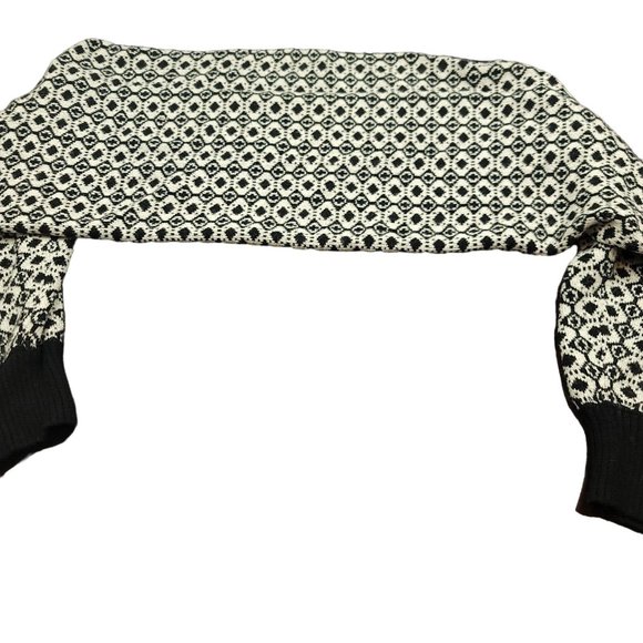 Anthropologie Maeve Womens XL Sweater 2Pc Black and White Tank and Shrug - Picture 10 of 16